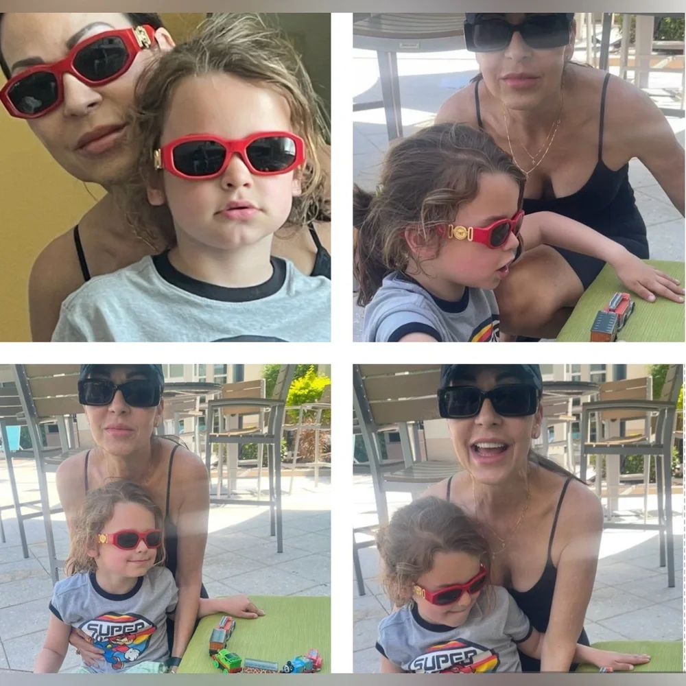VERSACE CHILDREN BIGGIE MEDUSA SUNGLASSES, MINI ME SUNNIES, SAME QUALITY, FUN